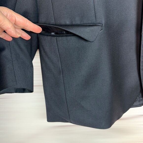 Brooks Brothers 346 Two-Buttons Wool Blazer Navy Blue with Gold Buttons 43L Vtg - Picture 7 of 16